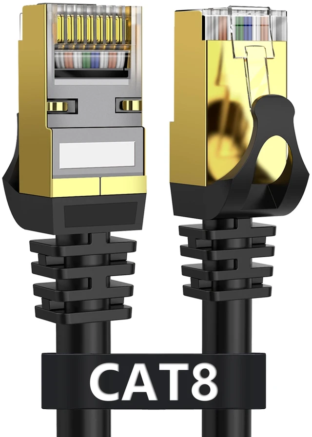 Main image of Dacrown Cat 8 Ethernet Cable 200FT, 40Gbps 2000MHz High-Speed Network Cable