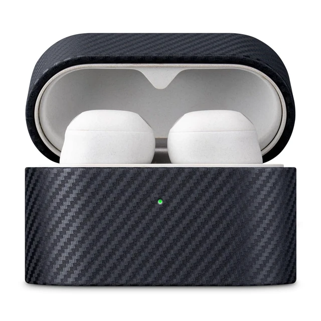 Alt view image 3 of 3 - Haobobro for Sony WF-1000XM6 Leather Case - WF 1000XM6 Earbuds Case - Black