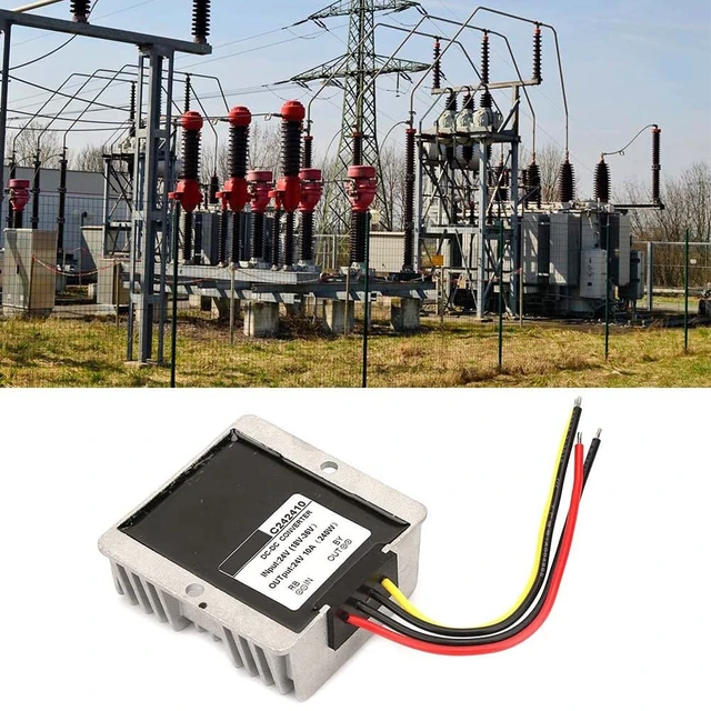 Alt view image 2 of 5 - 18-36V to 24V Auto Step UPDown Uto Step UP, Down Converter BoostBuck Voltage Regulator Module (10A)