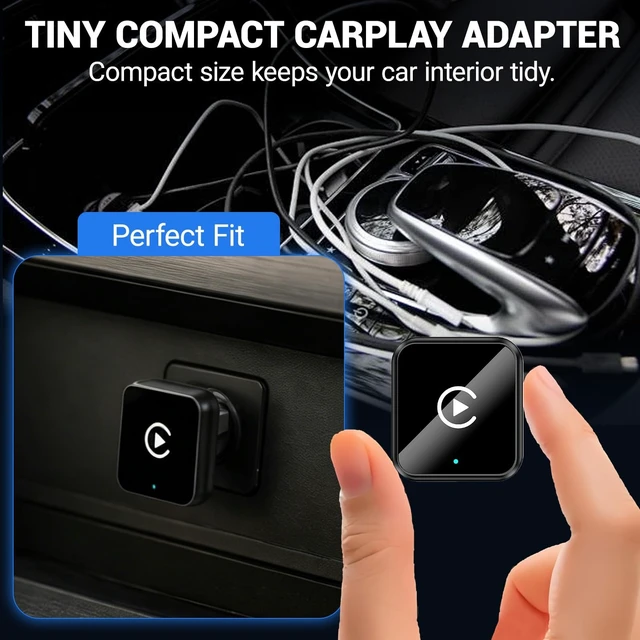 Alt view image 3 of 5 - Yurnlv 2-in-1 Wireless CarPlay Android Auto Adapter, Plug & Play CarPlay Adapter,Fast Auto Reconnect,Convert Wired to Wireless for Factory Cars,Wide Compatibility for Most Cars