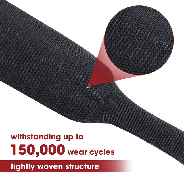 Alt view image 5 of 5 - BuyUneed 2:1 Ratio Fabric Tubing Heat Shrink Braided Sleeving 3/4"-25ft