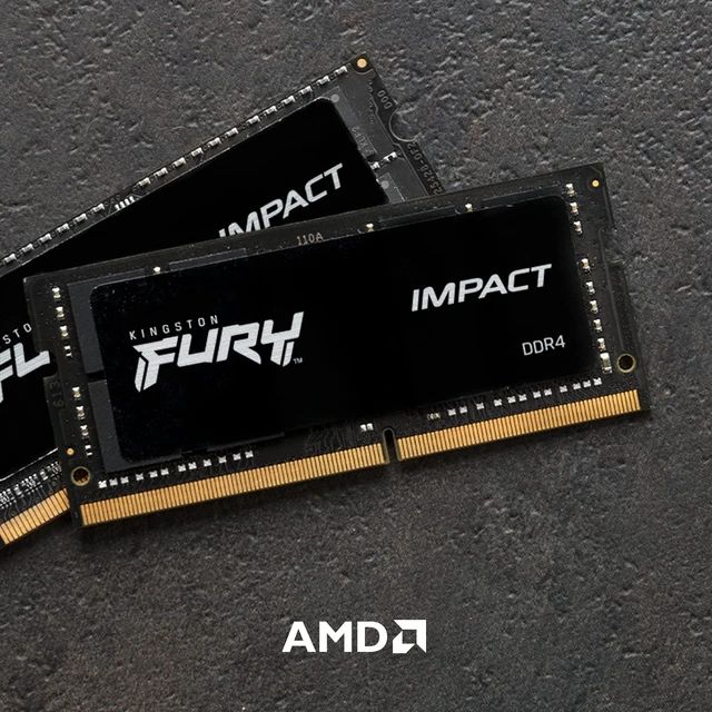 Alt view image 3 of 5 - Kingston FURY Impact 32GB (2x16GB) 2666MT/s DDR4 CL16 Laptop Memory Kit of 2 ^^ Intel XMP ^^ AMD Ryzen ^^ Plug n Play ^^ Low Power Consumption ^^ KF426S16IBK2/32.