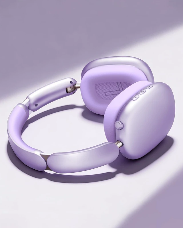 Alt view image 2 of 5 - Wentronic Y02 Active Noise Cancelling Wireless Headphones, Purple