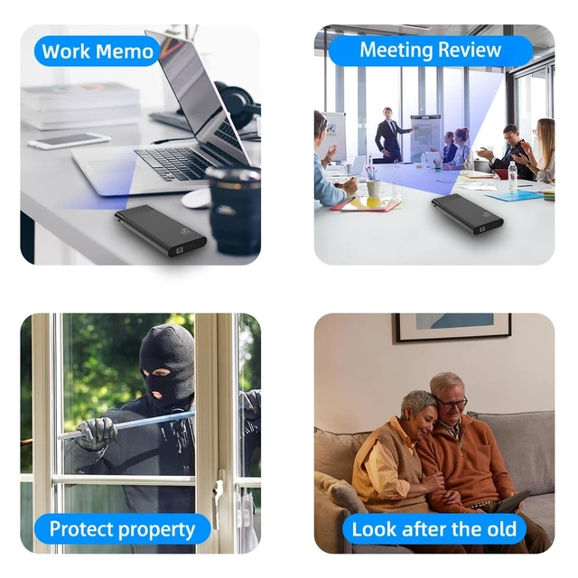 Alt view image 5 of 5 - LIZVIE Hidden Camera, Portable USB Cam with 1080P Motion Detection Alerts/SD Storage Surveillance Cam for Pet Home Security.