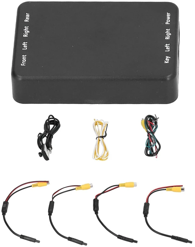 Main image of 4 Way Car Video Switch Panoramic Camera Control Switch 360 Degree Camera Control Switch Box Universal Reversing Camera Control Switch for Vehicle Backup