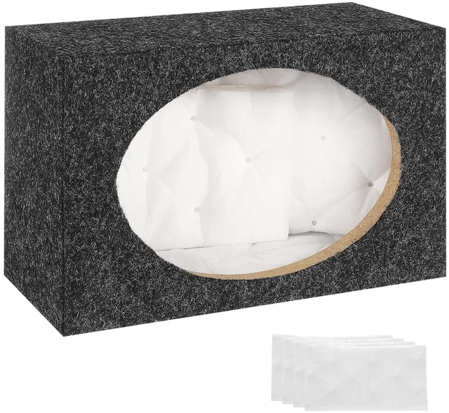 Main image of MECCANIXITY 6 x 9 Ported Wooden Speaker Enclosure, Single Vented, Gray