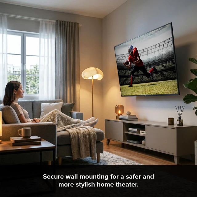 Alt view image 2 of 5 - Xtreme Tilt TV Wall Mount for 42100 Inch TVs, Heavy Duty Low Profile Bracket Holds 154 lbs, Anti-Glare Tilt 08, Universal VESA 200x200950x600, Easy Install with Level