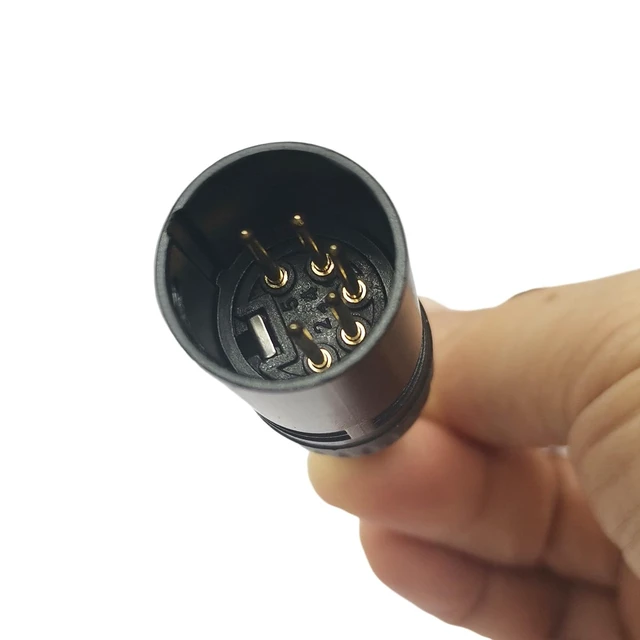 Alt view image 4 of 4 - HELETUL Lemo 6 Pin Male to XLR 5 Pin Male, Aviation Headset Switch Adapter for Bose A20 A30 to Airbus