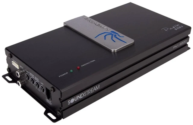 Main image of Soundstream PN1.650D 650W Monoblock Picasso Nano Class-D Amplifier,Black & Silver