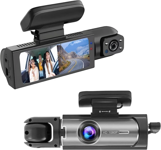 Main image of Dashcam Front and Inside,Car Camera Dash Cam for Cars,Driving Recorder with IR Night Vision,Loop Recording,Wide Angle Lens,3.16 Inch IPS Screen,Parking Mode (Dark)