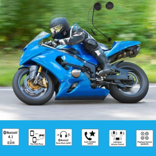 Alt view image 3 of 5 - QSPORTPEAK Motorcycle Helmet Wireless Bluetooth Headset Headphones for Helmets Wireless Headphones with Microphone Sound System for Motorcycle 0.27 inches Silm