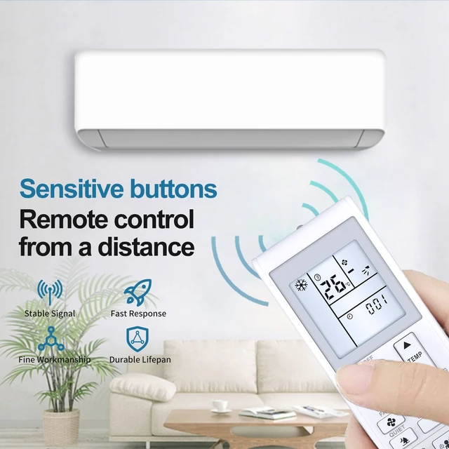 Alt view image 3 of 5 - New Replacement Remote Control for Daikin Air Conditioner BRC52B65 BRC52B61