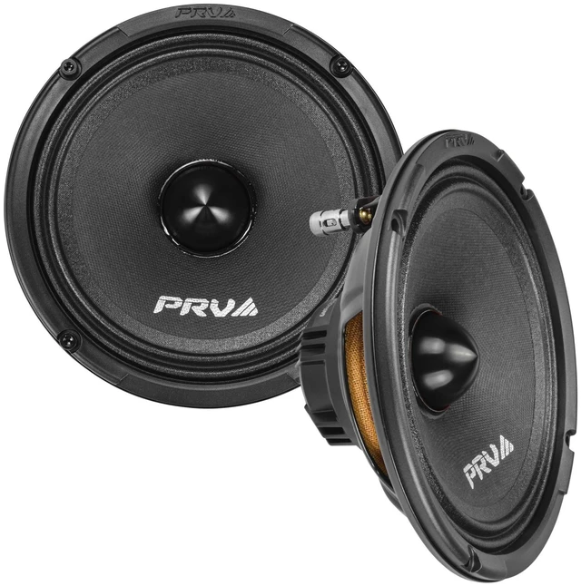 Main image of PRV AUDIO 6.5 Inch Midrange Neodymium Speaker 400 Watts RMS 4 Ohm Pair 6MR400-NDY-4 Bullet, High Performance Car Audio Loudspeaker High Output Sound, Black Bullet Neo Mid (2 Speakers)