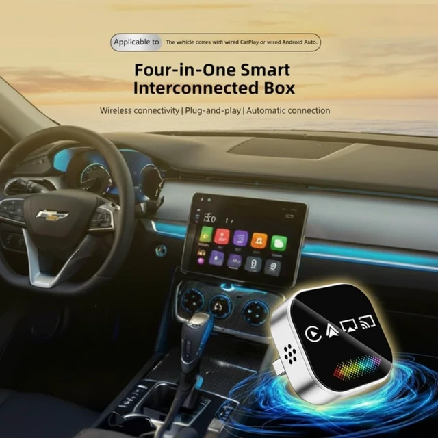 Alt view image 3 of 5 - Luka 4 in 1 Wireless CarPlay Adapter, Screen mirroring Adapter for iPhoneAndroid