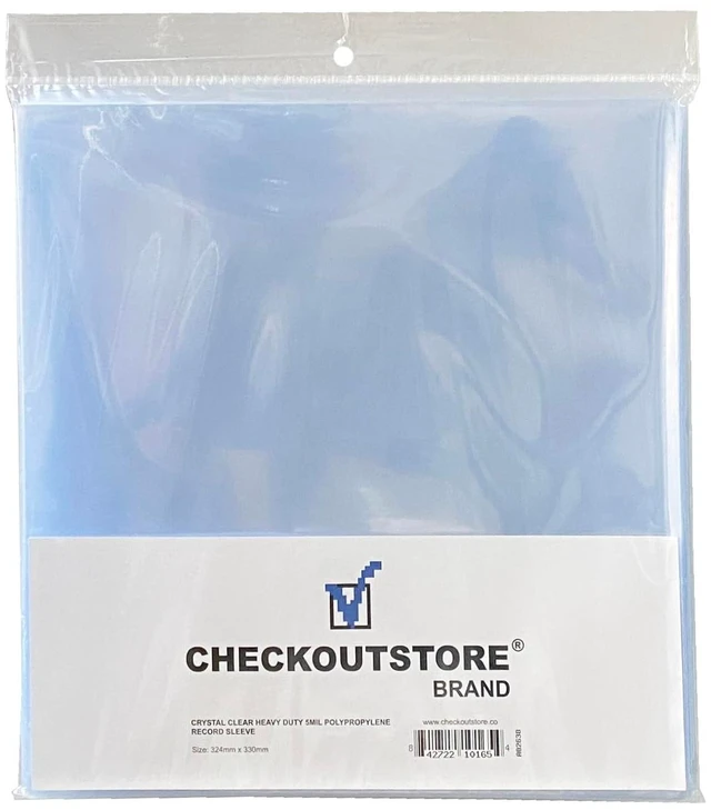 Main image of CheckOutStore 50 Clear Plastic OPP for 12" LP Vinyl Record Album Covers 5 Mil (Outer Sleeves)