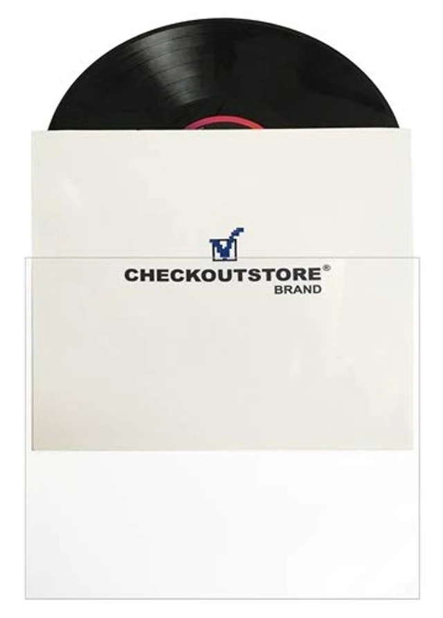 Alt view image 2 of 2 - CheckOutStore 50 Clear Plastic OPP for 12" LP Vinyl Record Album Covers 5 Mil (Outer Sleeves)