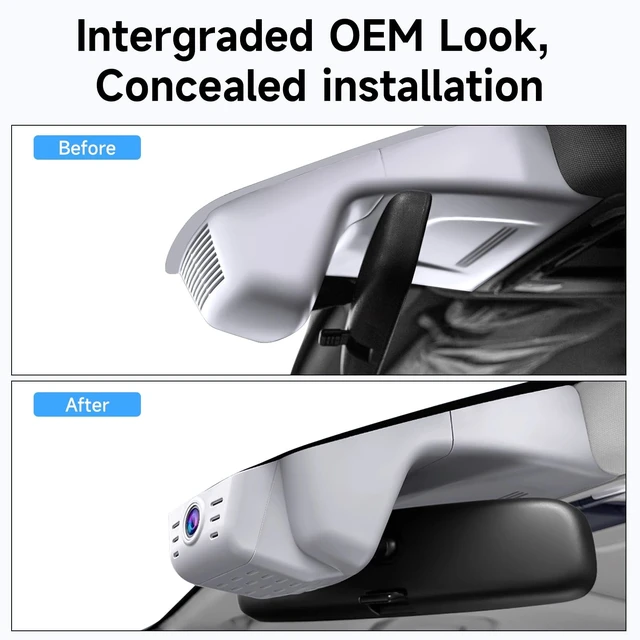 Alt view image 2 of 5 - 4K Dash Cam for Honda CRV 2023 2024 2025 2026 (Grey)