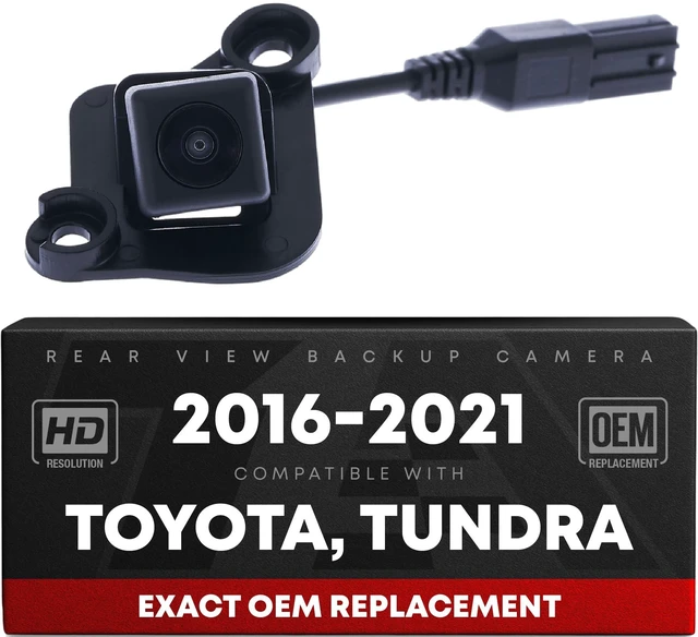 Main image of Rear View Backup Camera, Reverse Park Assist - Compatible with 2016-2021 Toyota Tundra - OEM 867900C040, TO1960146