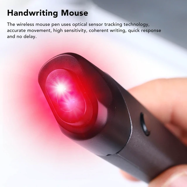 Alt view image 2 of 5 - FOSA Wireless Optical Mouse Pen, 2.4GHz USB Input Mouse, Rechargeable Ergonomic Design, 2 Modes for Notebook Desktop, 1200 DPI, 4 Button