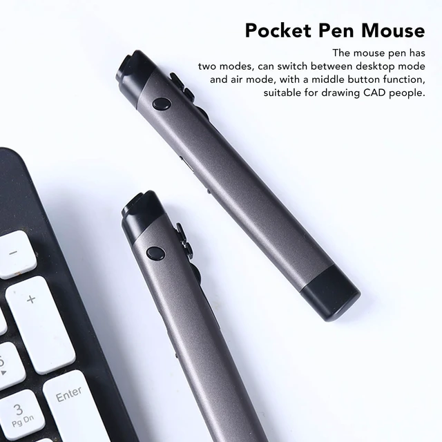 Alt view image 5 of 5 - FOSA Wireless Optical Mouse Pen, 2.4GHz USB Input Mouse, Rechargeable Ergonomic Design, 2 Modes for Notebook Desktop, 1200 DPI, 4 Button