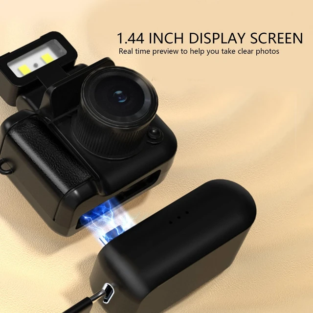 Alt view image 3 of 5 - Mini Thumb Camera, Portable HD Video Camera with 1080P Resolution and 600 Mins Working Time for Travel Recording Life Learning Photography