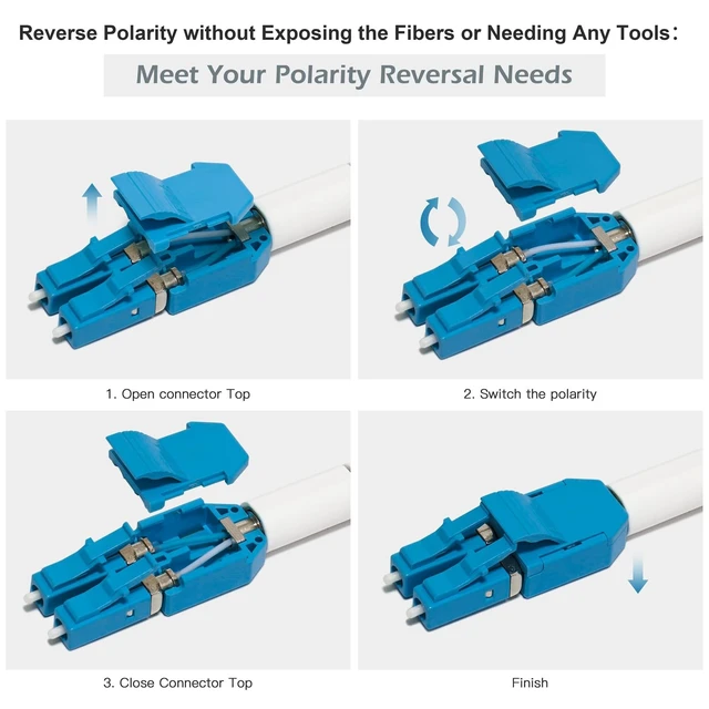 Alt view image 5 of 5 - Yunsufiberpro 150m / 490ft OFNR 5.0mm Diameter OS2 Single Mode Fiber Cable LC to LC, Riser Rated Uniboot LC-LC Fiber Optic Patch Cord, Duplex 9/125 SMF Optical Jumper, Black