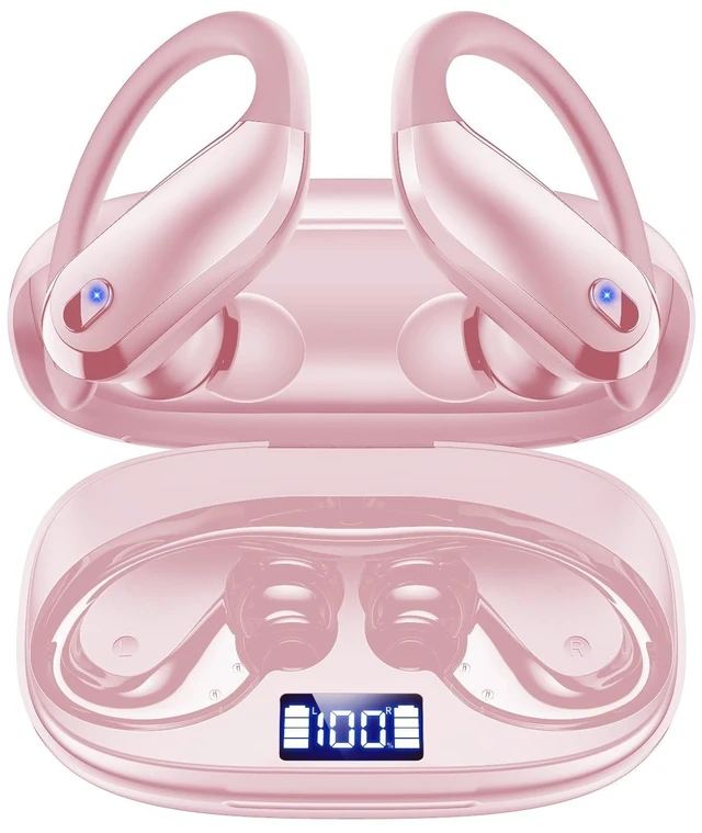 Main image of Wireless Earbuds Bluetooth 5.3 Sport Headphones with Earhooks,IPX7 Waterproof Earphones,48H Playtime Earbuds,Lightweight 7.8g,Noise Cancelling Mic Bluetooth Headphones for Running & Workout (Co