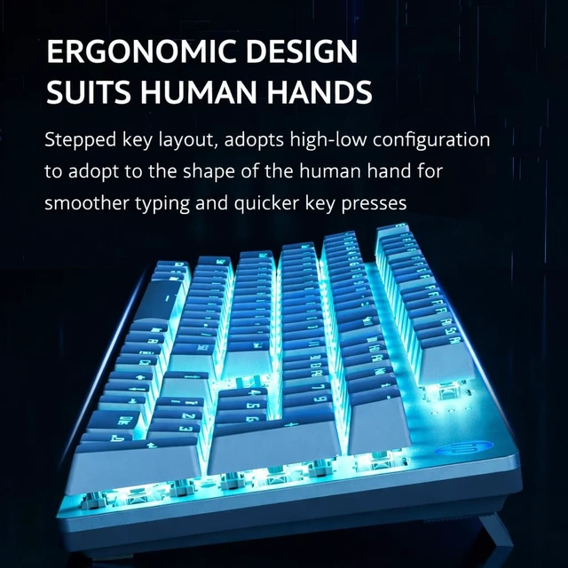 Alt view image 5 of 5 - HP GK400F Wired Mechanical Gaming Keyboard, for Desktop & Laptop (White)