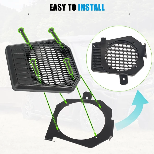 Alt view image 5 of 5 - POYEACO Rear Roof Speaker Pod Compatible with CFMOTO UFORCE 1000 XL