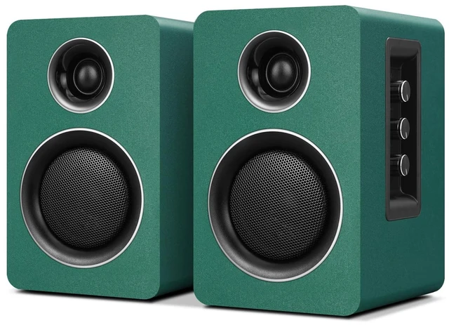 Main image of Computer Speakers, Bluetooth 5.3, USB-C, AUX/RCA, 3.5-Inch Woofer, Green
