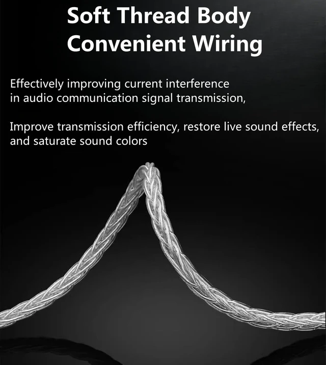 Alt view image 5 of 5 - Tirstrup Pure Silver Headphone Cables 1.2m 4.4mm Balanced Male Cable Extension Cords Compatible with Hifiman Ananda NW-WM1Z, PHA-2A and Other Audio Player (4.4mm to Dual 3.5mm Male Version)
