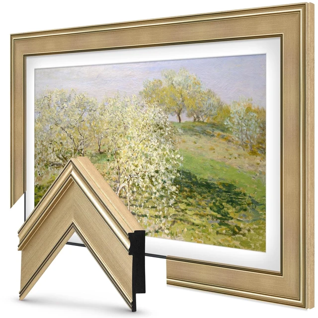 Main image of Champagne 65" Deco TV Frame for Samsung The Frame/Pro TVs