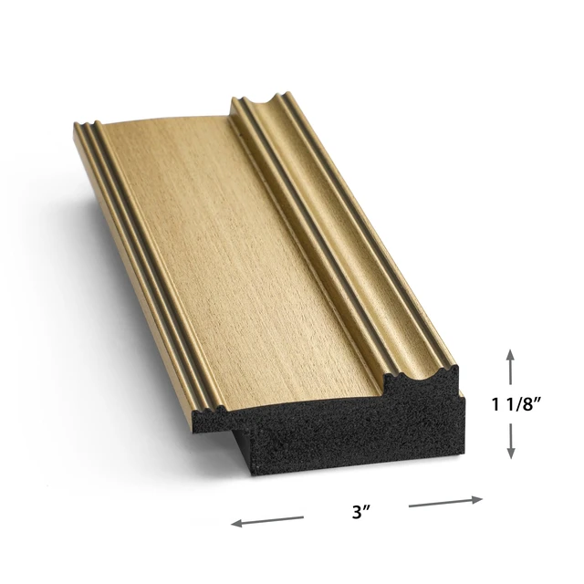 Alt view image 4 of 5 - Champagne 65" Deco TV Frame for Samsung The Frame/Pro TVs