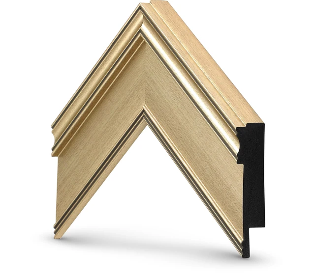 Alt view image 5 of 5 - Champagne 65" Deco TV Frame for Samsung The Frame/Pro TVs