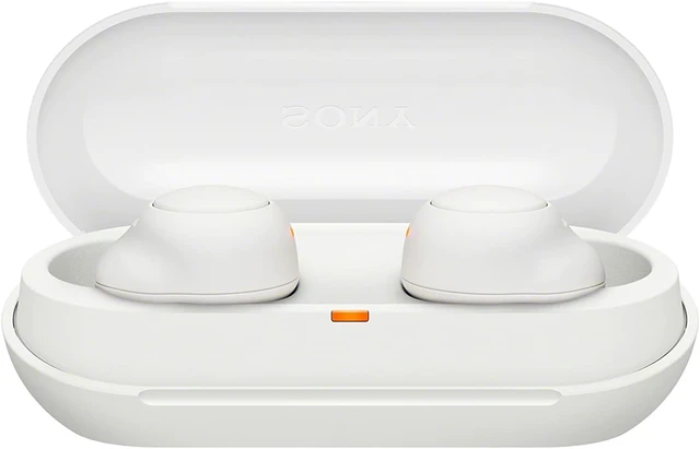 Alt view image 2 of 5 - Sony True Wireless Headphones - Up to 20 Hours Battery - Charging case - Voice Assistant Compatible - Built-in mic for Phone Calls - Reliable Bluetooth - WF-C500/WZ - Limited Edition - Pearl Wh