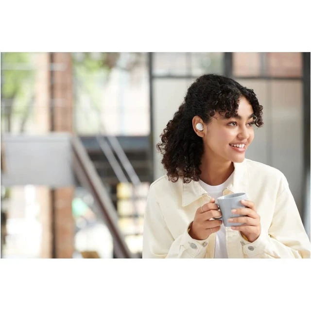 Alt view image 4 of 5 - Sony True Wireless Headphones - Up to 20 Hours Battery - Charging case - Voice Assistant Compatible - Built-in mic for Phone Calls - Reliable Bluetooth - WF-C500/WZ - Limited Edition - Pearl Wh