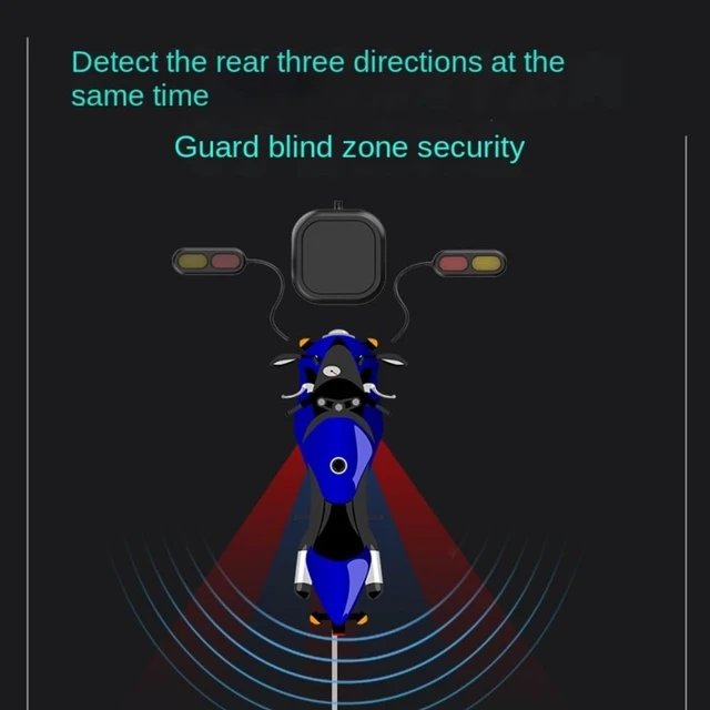 Alt view image 3 of 5 - Motorcycle Millimeter Wave Radar Warning Blind Spot Monitoring Lane Change Warning Safety System and Auxiliary Machine for Line Connection