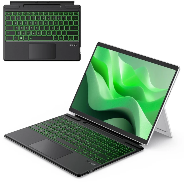 Main image of TECURS Bluetooth Keyboard for Microsoft Surface Pro 7/7+/6/5/4/3 12.3 inch