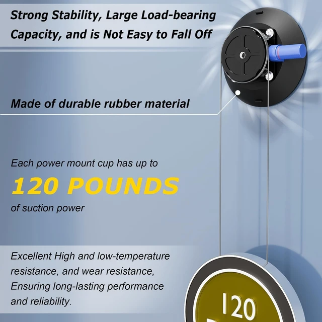 Alt view image 5 of 5 - Starlink Gen 3 Roof Mount, Ybervont Starlink Suction Cups Mounting Kit/Accessories Suitable for RV, Van, Boat, Yacht, Truck, Starlink Internet Kit Satellite