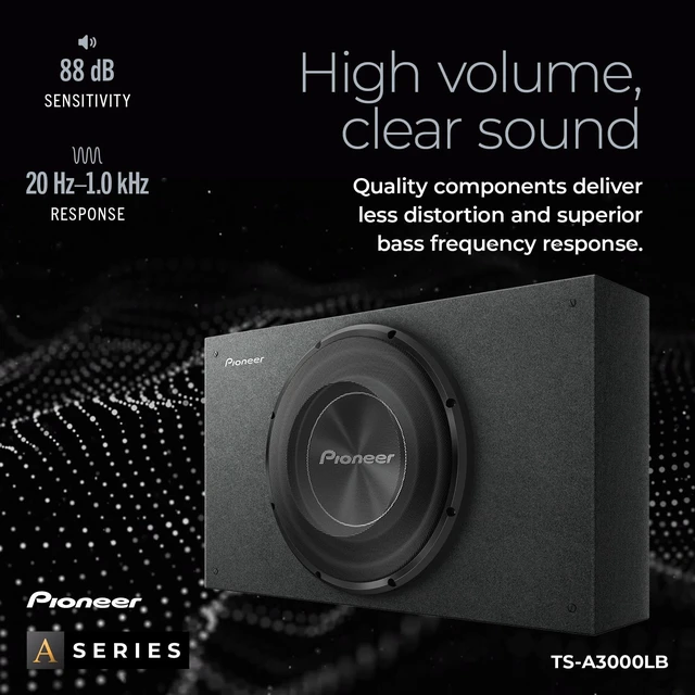 Alt view image 5 of 5 - PIONEER A-Series TS-A3000LB Pre-Loaded Shallow-Mount 12" Sub 1500W Max