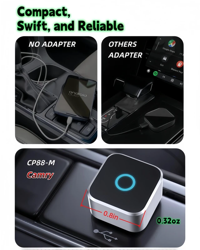 Alt view image 4 of 5 - Lugzix Compatible with 2020- CamryWired Model Wireless Adapter