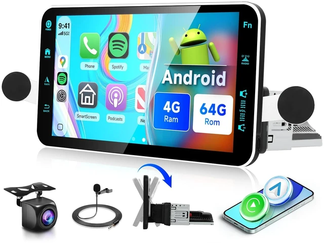 Main image of Driauto 4G+64G 9 Single Din Andriod Car Stereo with Carplay Android Auto