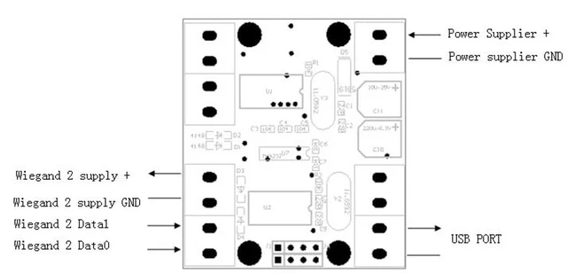 Alt view image 3 of 4 - Lyquenny Wiegand Converter Wiegand Data to USB Port (Virtual Serial Port)