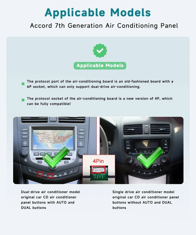 Alt view image 3 of 5 - 4G+64G for Honda Accord 2003-2007 Android Car Radio Stereo Upgrade with 5G WiFi DSP Wireless Carplay Android Auto, Sellrich 9" 1280P IPS Touchscreen Radio BT 5.0 GPS WiFi FM/RDS SWC Backup Came
