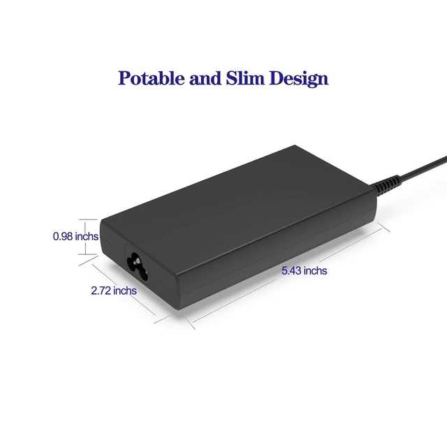 Alt view image 3 of 4 - 180W 150W Charger for MSI Sword 15 17 A11UD-001 A11UD-428 15.6" 17.3" Gaming Laptop 20V 9A/7.5A AC Power Supply Adapter Cord