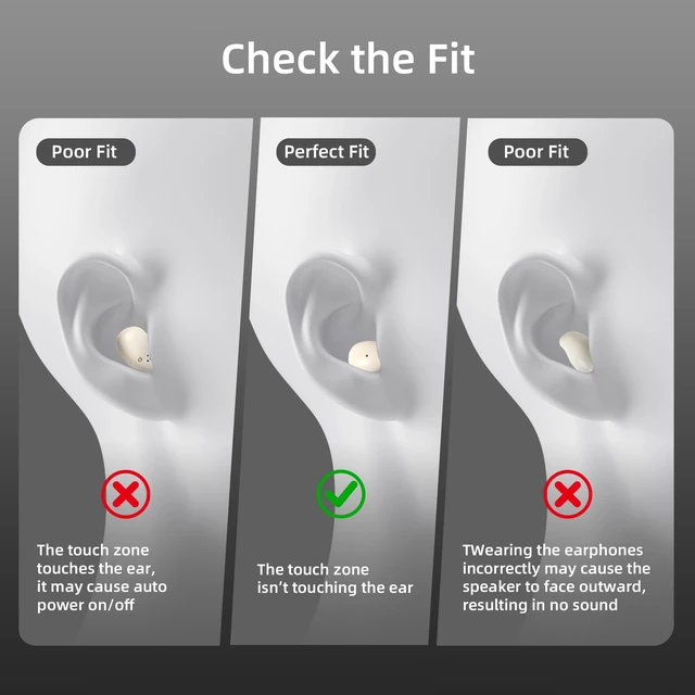 Alt view image 2 of 5 - goazzzl Sleep Earbuds for Side Sleepers,Mini Invisible Wireless Earbuds for Small Ear Canals,Bluetooth 5.4, 40H Battery,Noise Blocking,Waterproof,LED Power Display,Tiny Earbuds for Work,SleepBe