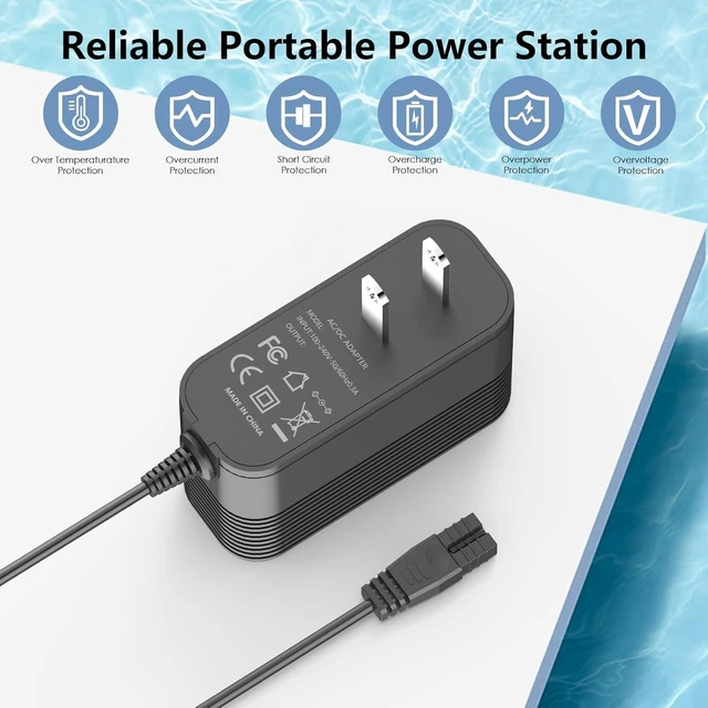 Alt view image 4 of 5 - 21.5V Power Charger for VIVOHOME Pool Vacuum Compatible with VIVOHOME VH1715-BL & VH1869-BL Pool Vacuum Cleaner Charger
