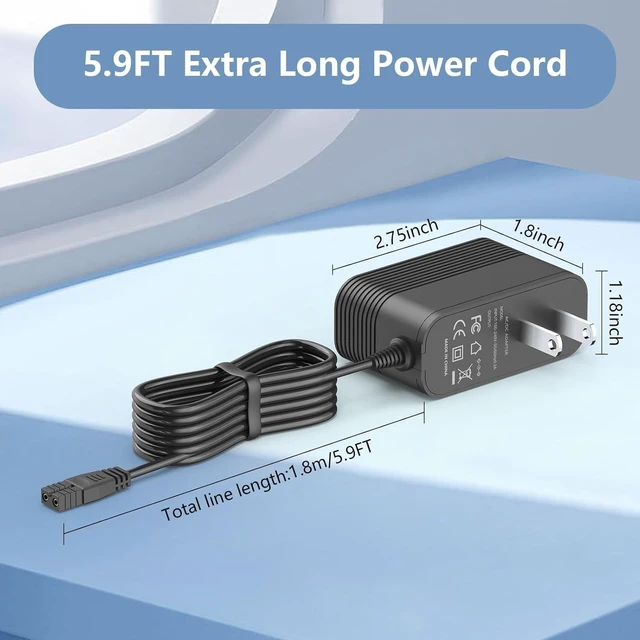 Alt view image 5 of 5 - 21.5V Power Charger for VIVOHOME Pool Vacuum Compatible with VIVOHOME VH1715-BL & VH1869-BL Pool Vacuum Cleaner Charger