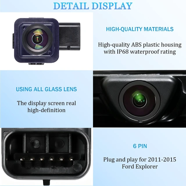 Alt view image 5 of 5 - Backup Camera fit for 2011 2012 2013 2014 2015 Ford Explorer BB5Z-19G490-A