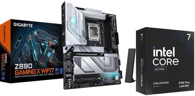 Main image of Micro Center Combo Intel Core Ultra7 270K Plus CPU Motherboard Bundle